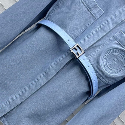 embossed belt denim shirt
