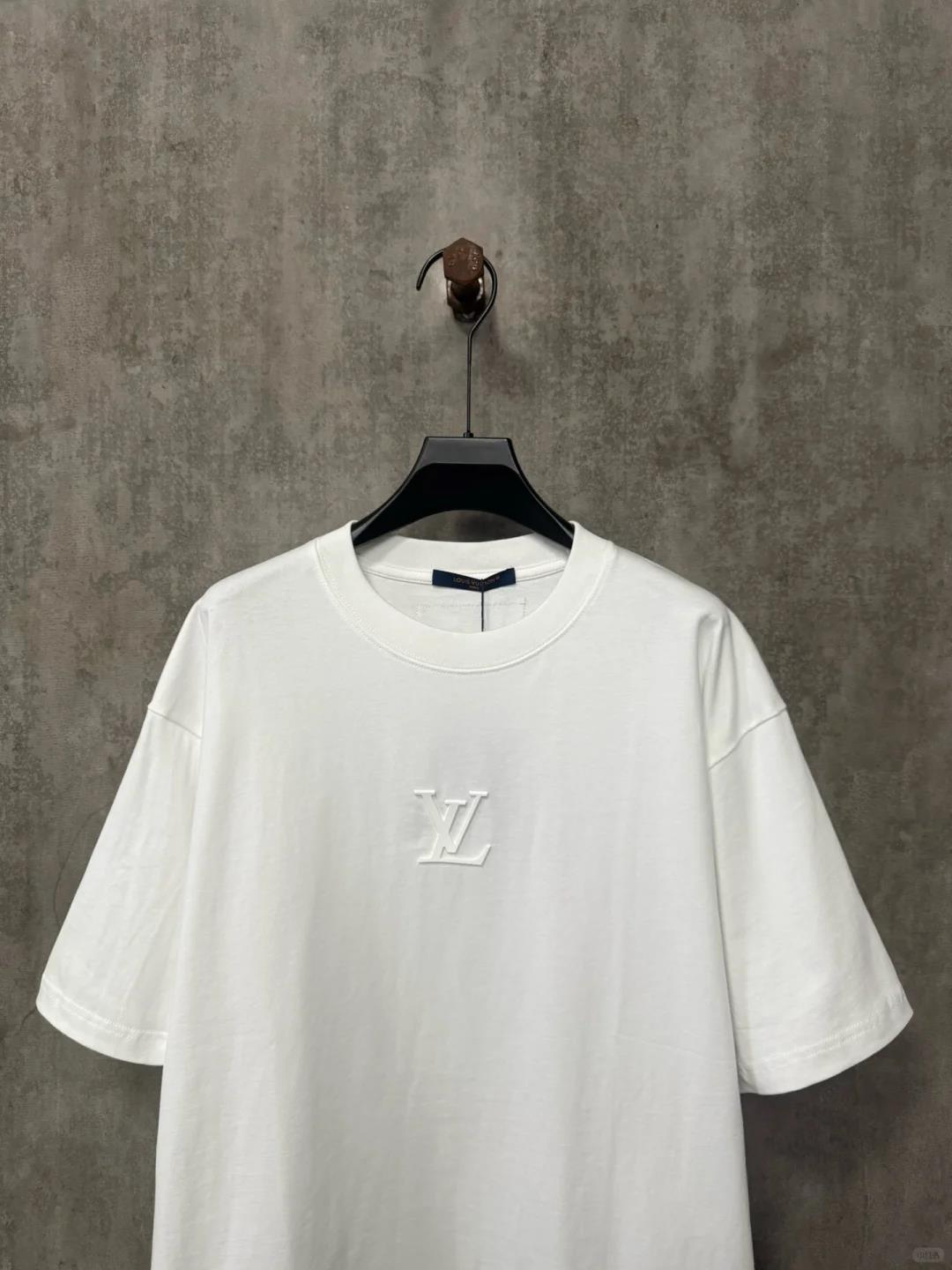 25ss front and rear logo 3D laminated short sleeved shirt