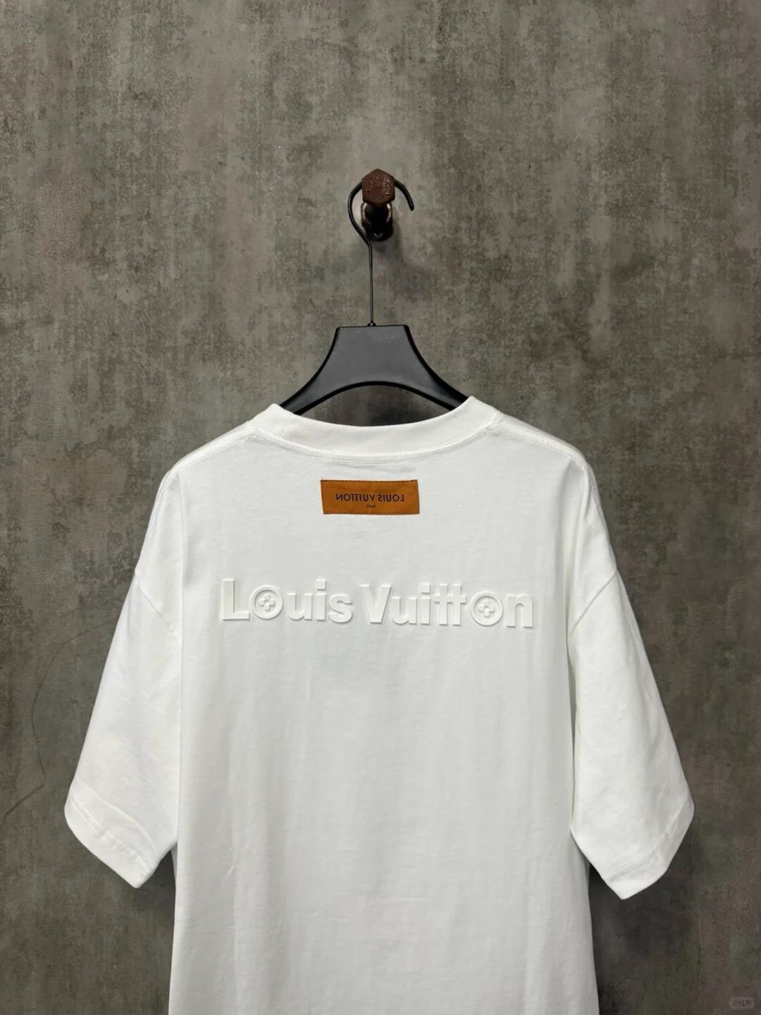 25ss front and rear logo 3D laminated short sleeved shirt