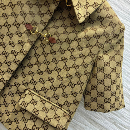 Lapel short sleeves