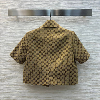 Lapel short sleeves