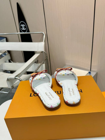 25ss bow flat slippers