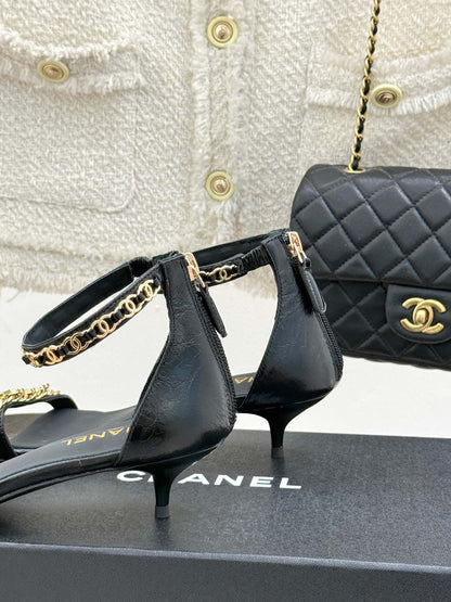 C 25 New Arrivals Metal Chain High Heels