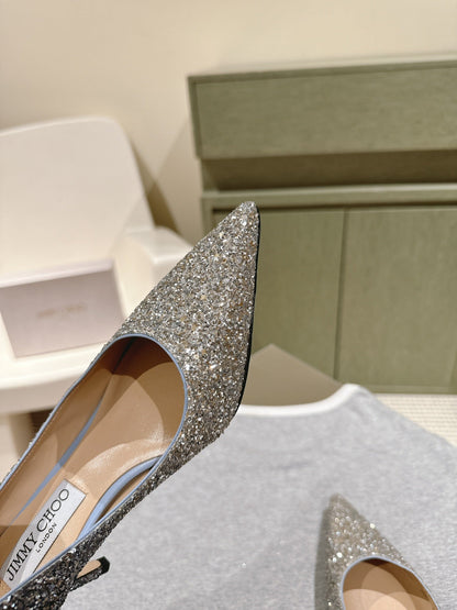 J patent leather high heels