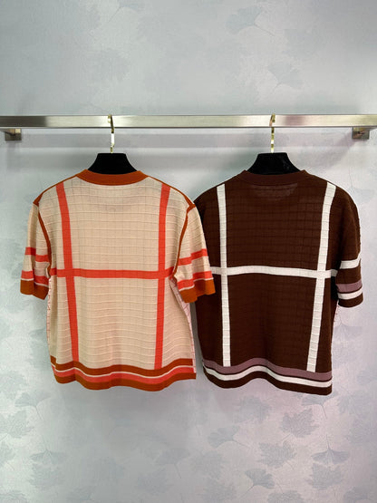 Embroidered short sleeves