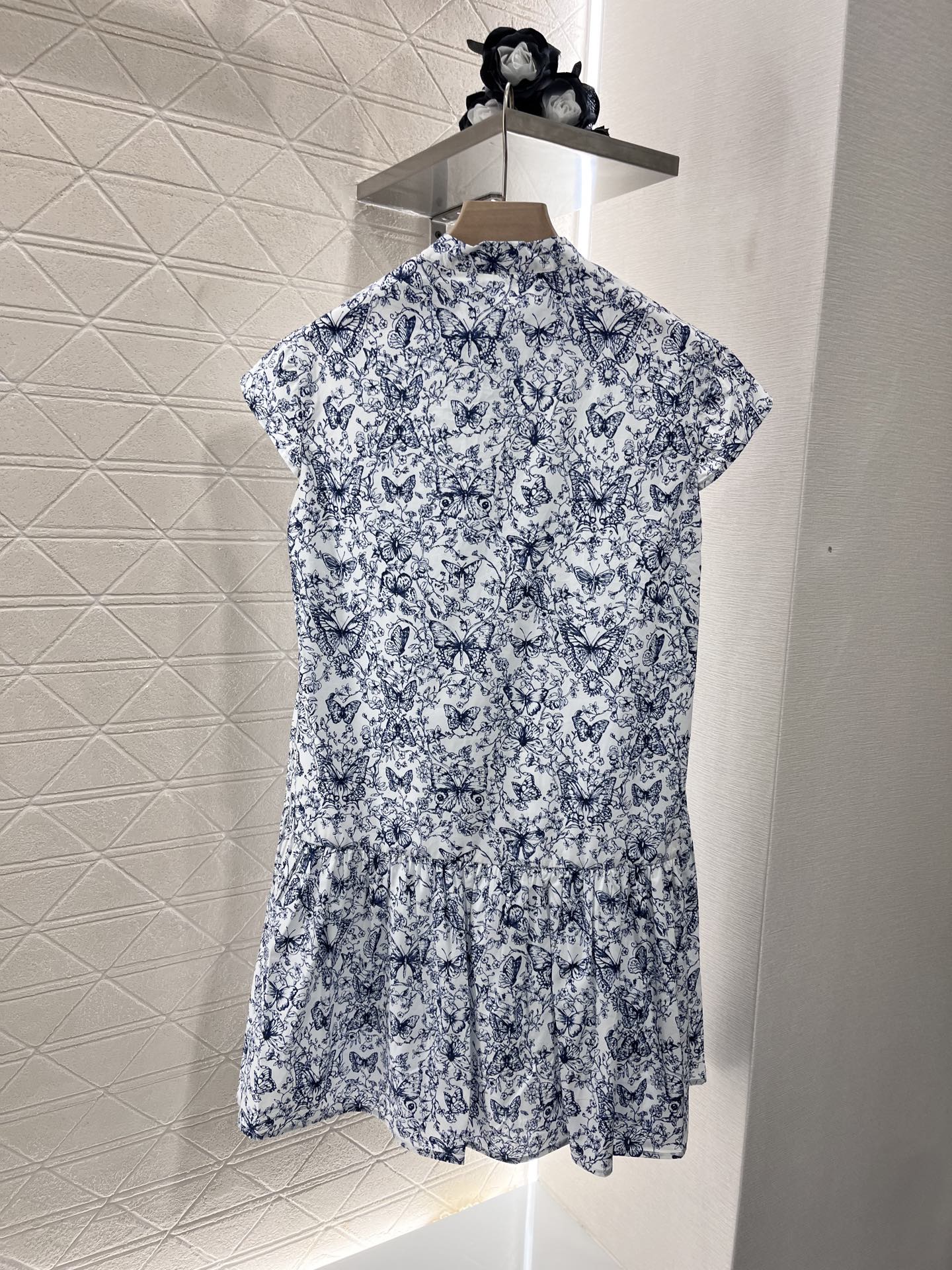 new style full print butterfly plant vine pattern