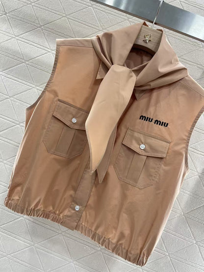 25ss Boy Scout Series Bow Tie Vest Shirt