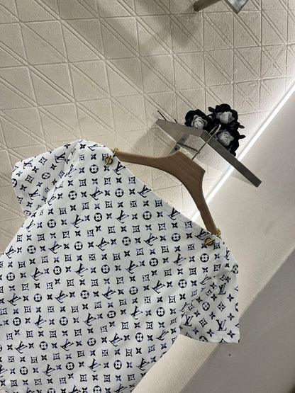 25ss round neck printed chain T-shirt