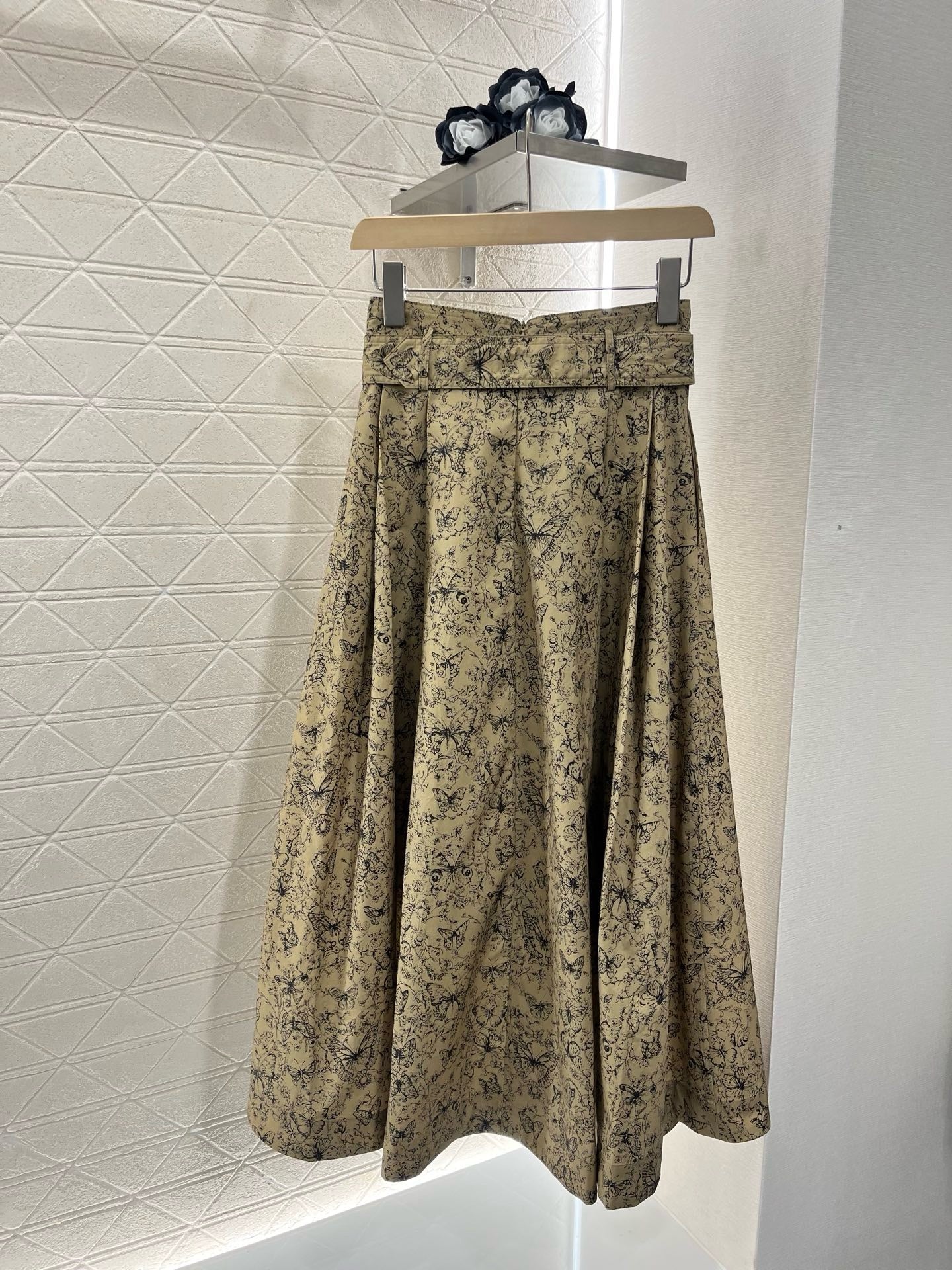 25SS New Arrival Printed Belt Dress
