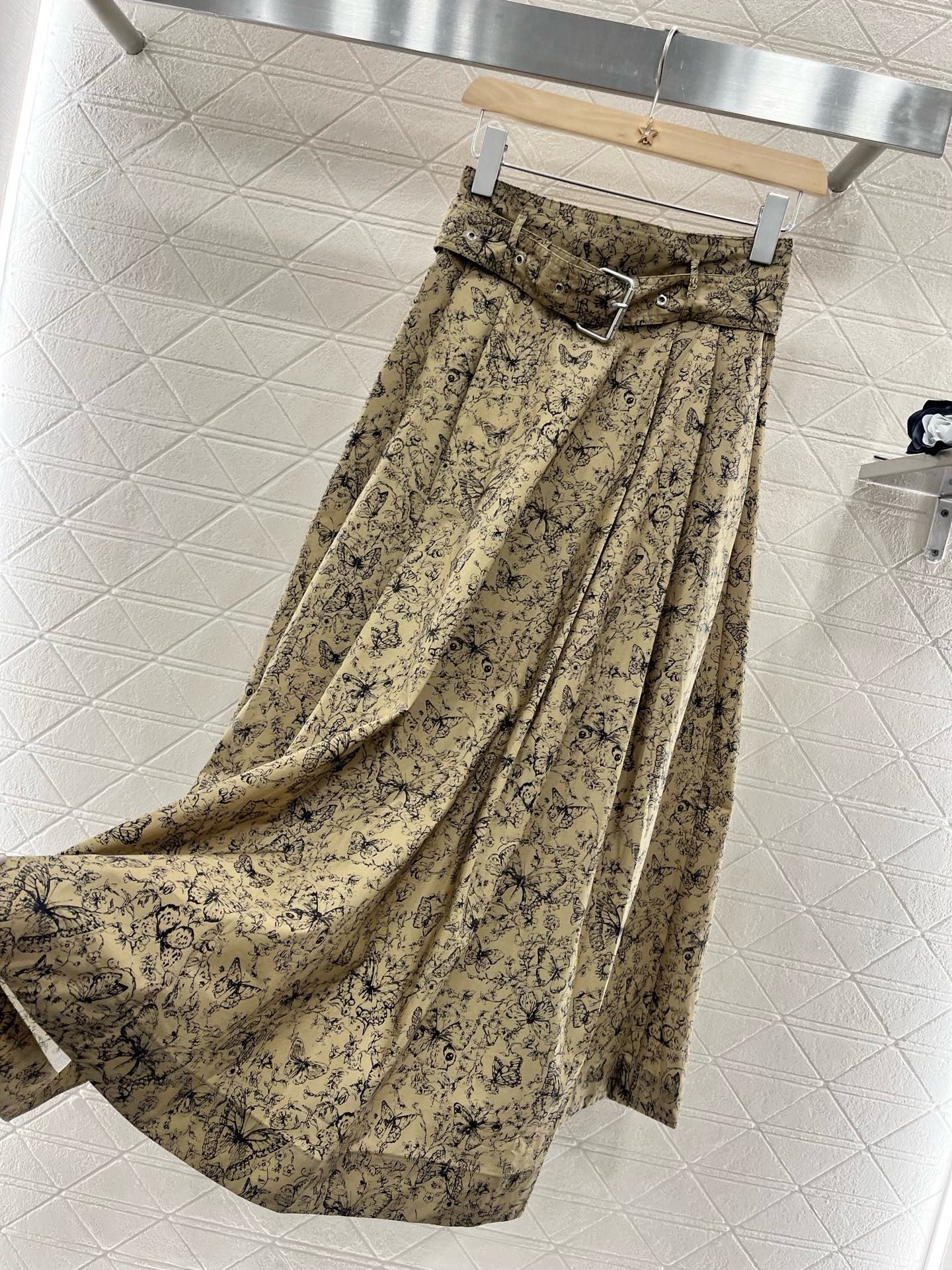 25SS New Arrival Printed Belt Dress