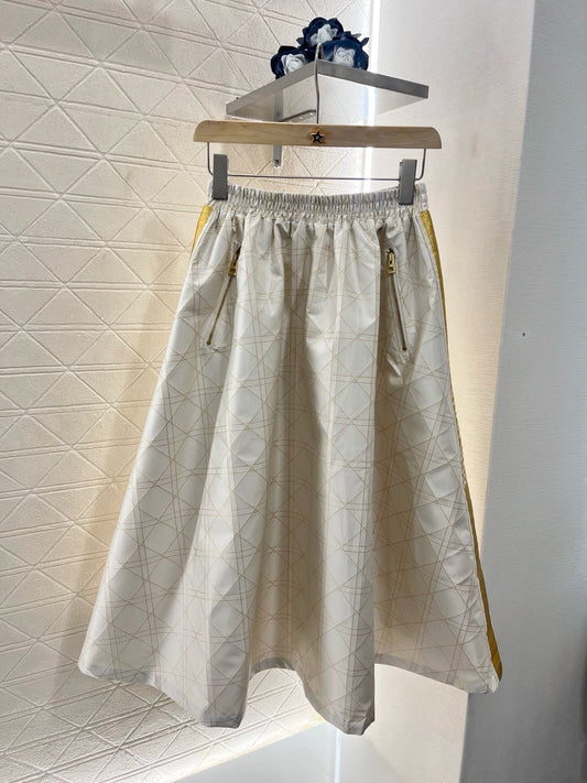 25SS New Arrival High Waist Jacquard  Skirt