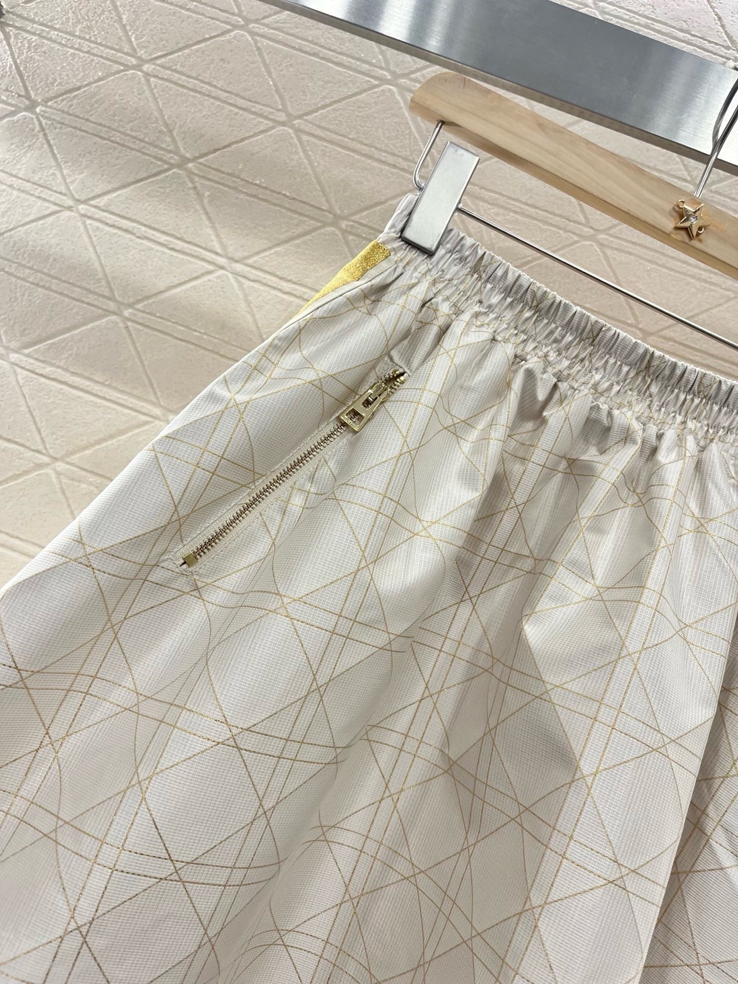 25SS New Arrival High Waist Jacquard  Skirt