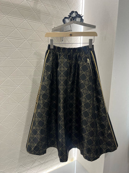 25SS New Arrival High Waist Jacquard  Skirt