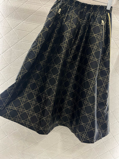 25SS New Arrival High Waist Jacquard  Skirt