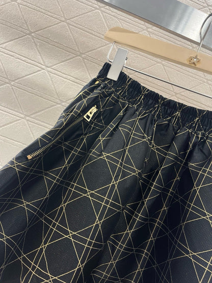 25SS New Arrival High Waist Jacquard  Skirt