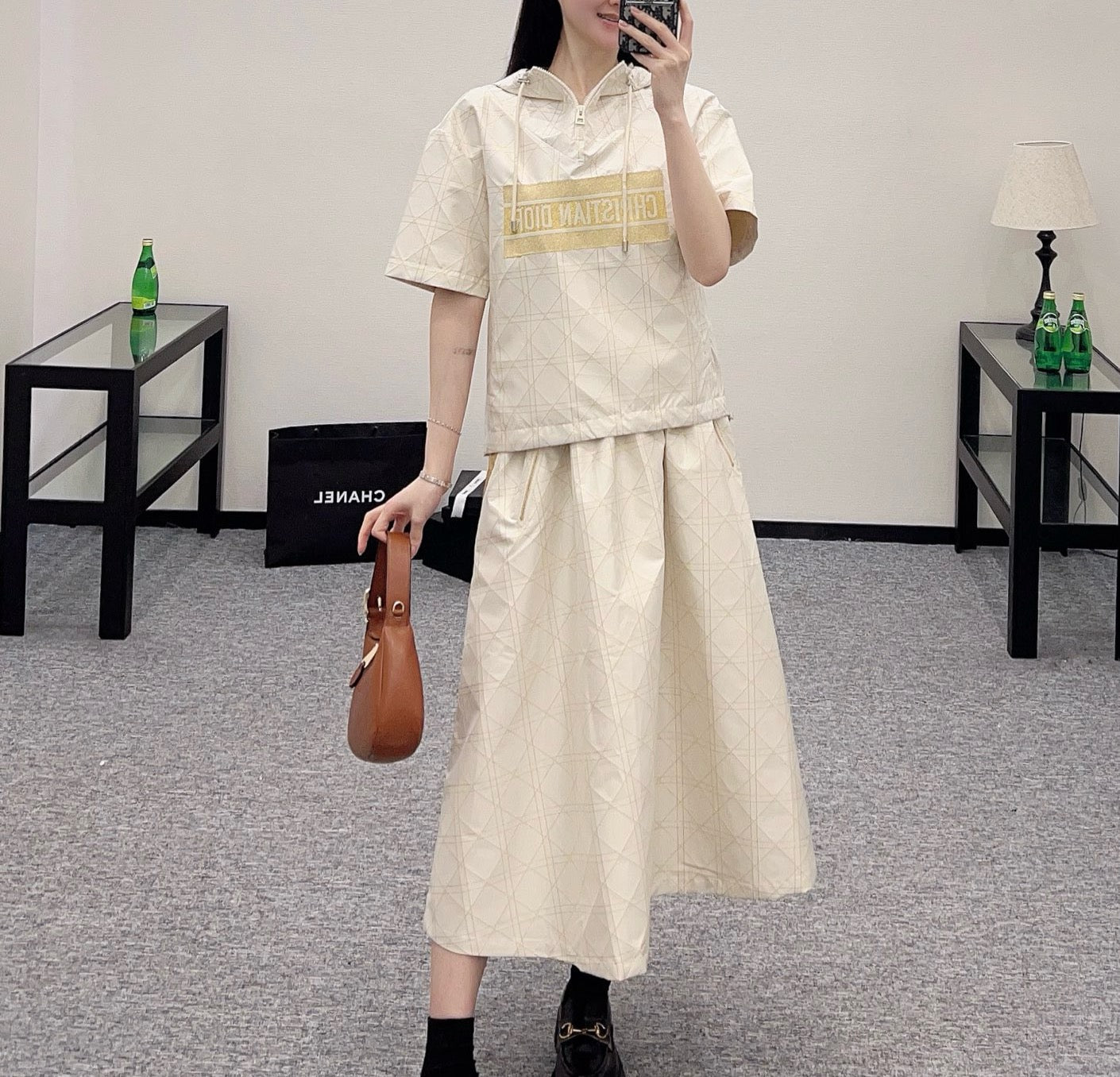 25SS New Arrival High Waist Jacquard  Skirt