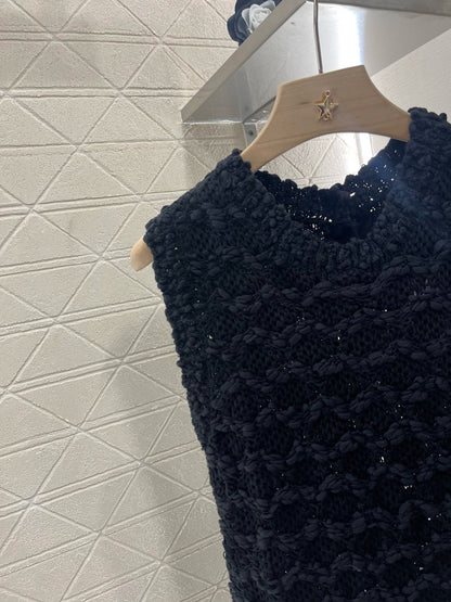 25SS New Arrival 2025ss Knitted Vest Dress