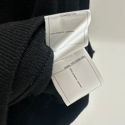 Heavy-craft gold chain cashmere vest