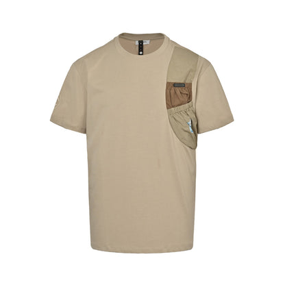 25SS Pocket decoration patchwork short sleeves