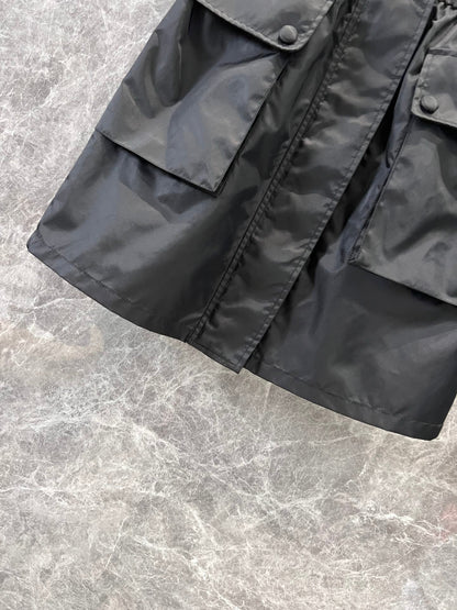 P 25 Elastic Waist Pocket Half Skirt