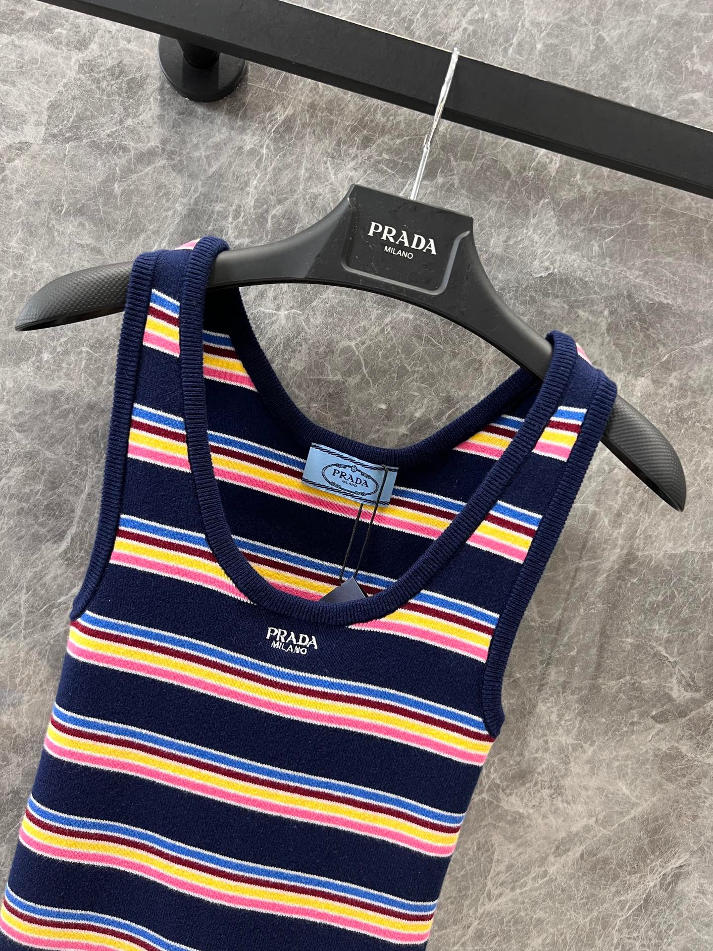 25 Colorful Striped Knit Vest