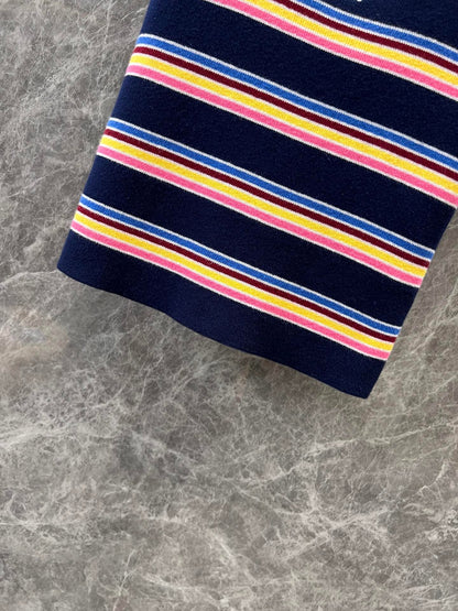 25 Colorful Striped Knit Vest