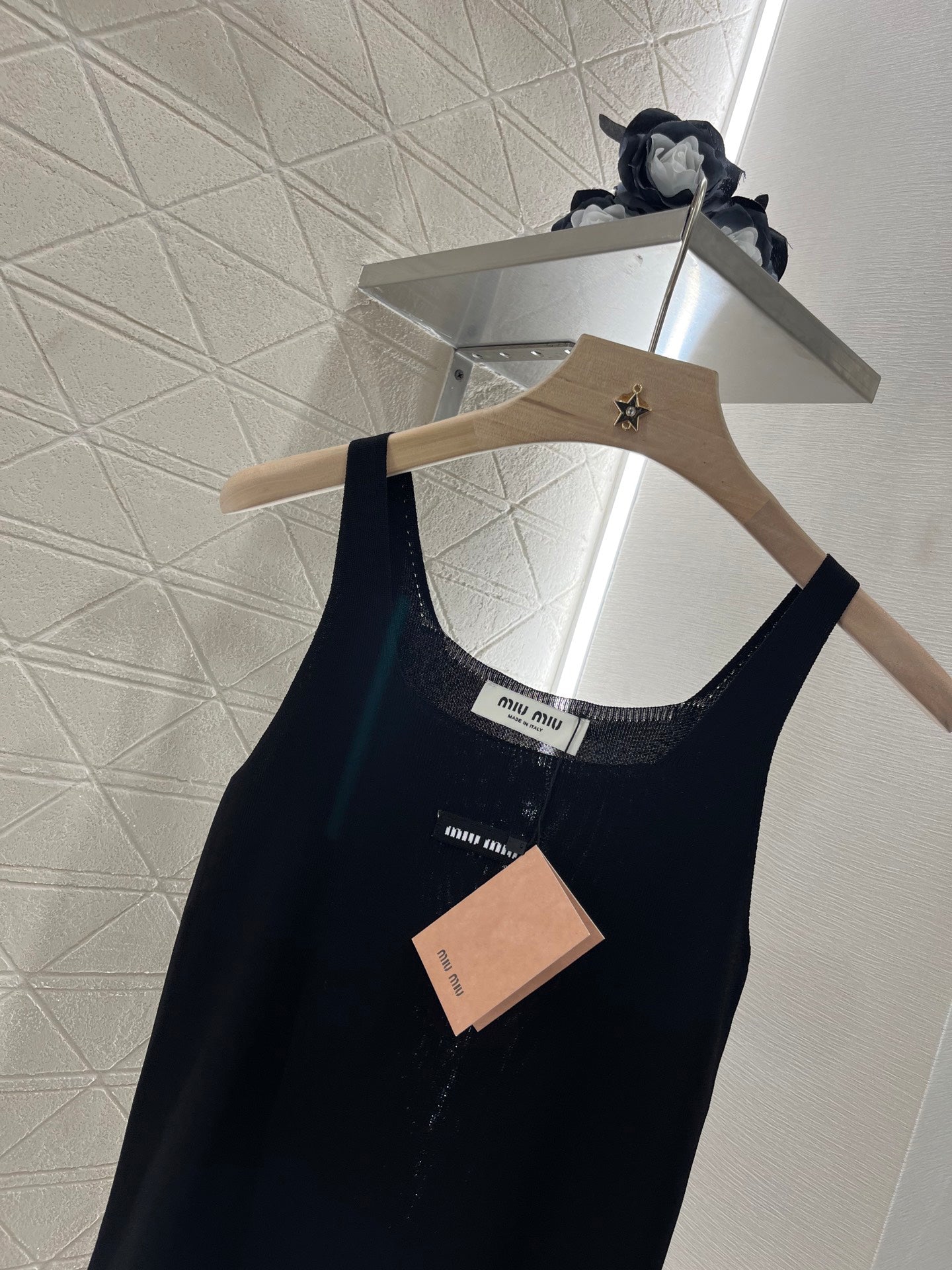 Lace camisole knit tank top