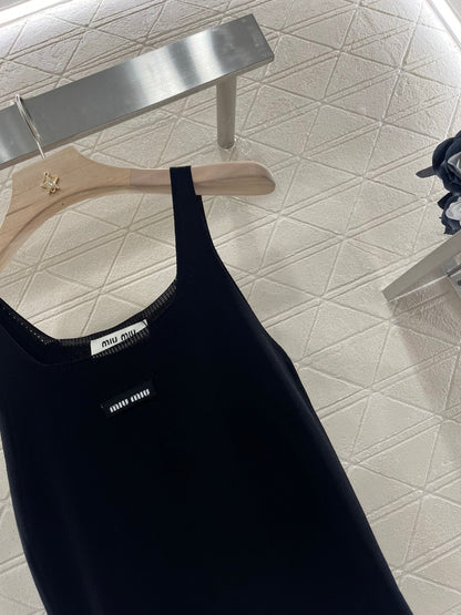 Lace camisole knit tank top