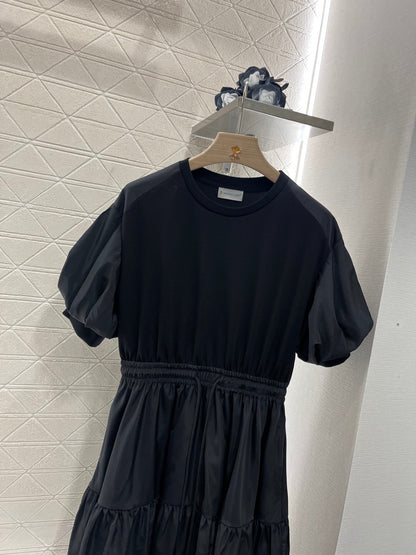 25ss Drawstring Puff Sleeve Dress