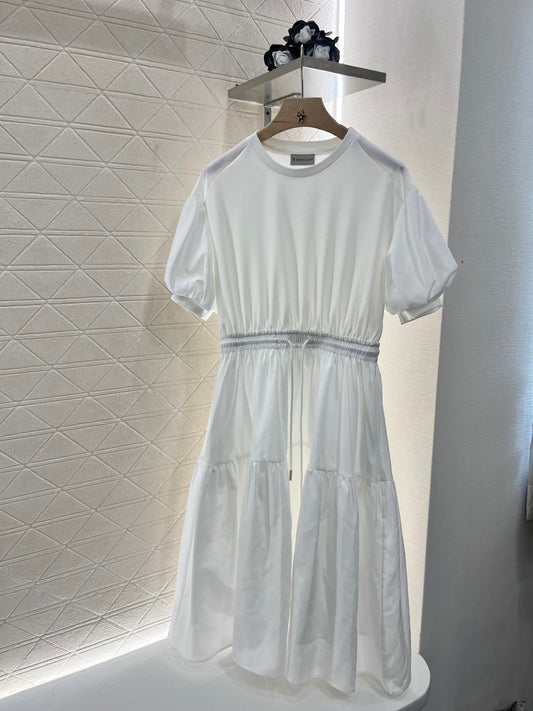 25ss Drawstring Puff Sleeve Dress