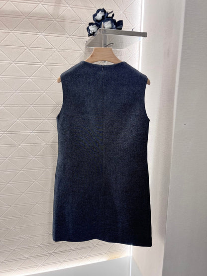 25 Straight Ribbon Vest Dress
