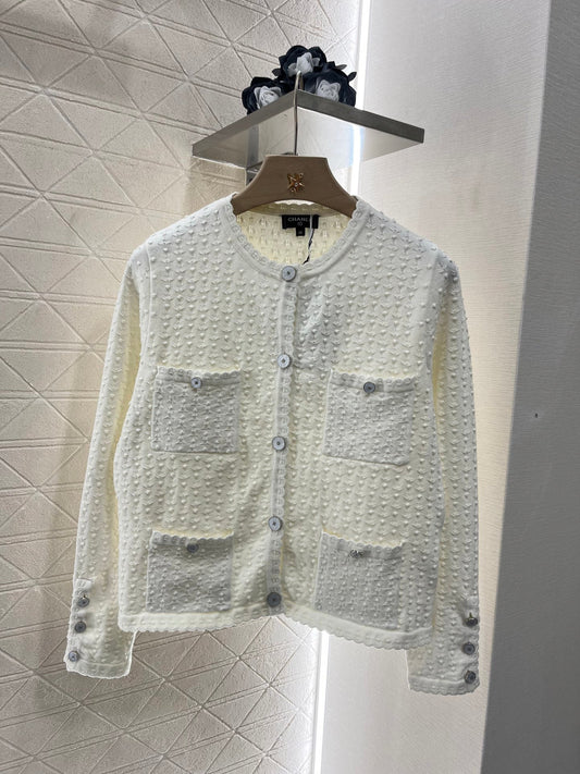 25ss Crochet Pocket Cardigan