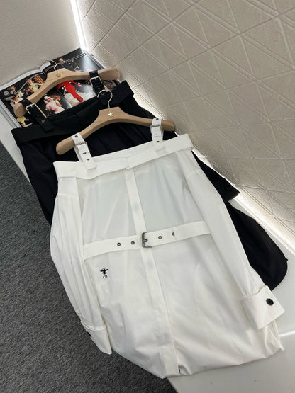 25ss One shoulder halter dress