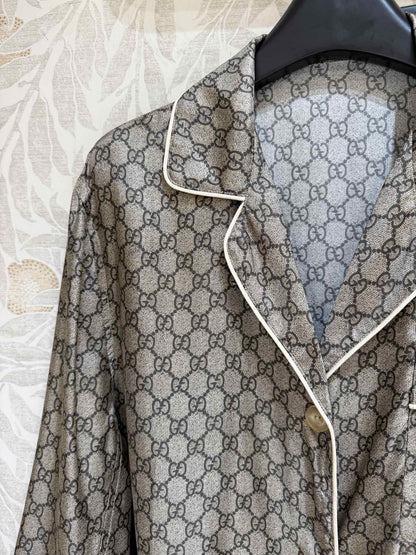 25ss Silk home wear suit
