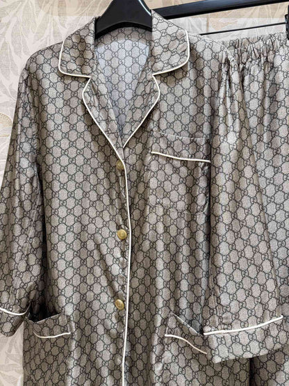25ss Silk home wear suit