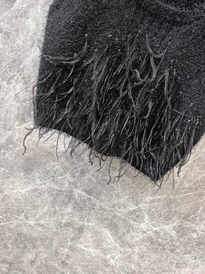 25ss watercolor white feathers stitched backbone
