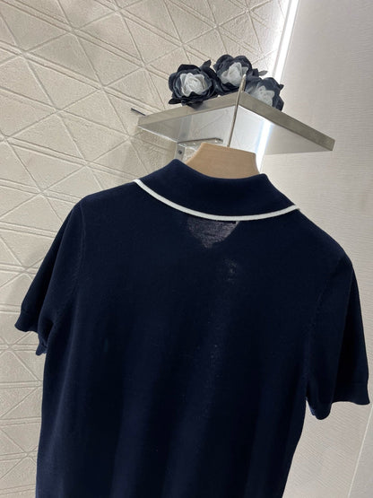 25ss New arrival Lapel polo cherry short sleeve