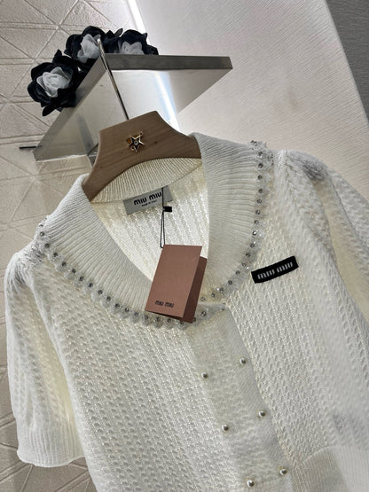 25SS New Product Lapel Knitted Short Sleeve
