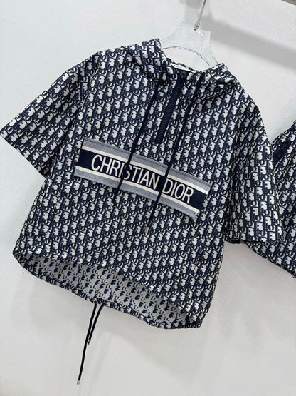 D 25 New summer jacquard jacket + shorts