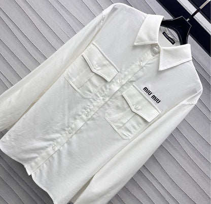 M 25 Lapel Shirt + Half Skirt Set