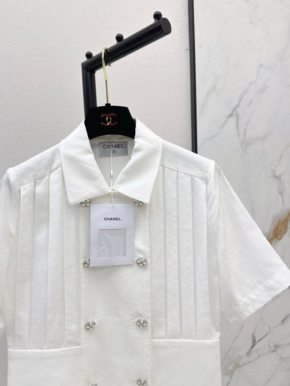 25 Spring and Summer Latest Pleated Waist Temperament Commuter Shirt