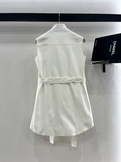 H 25 Zipper Belt Dress