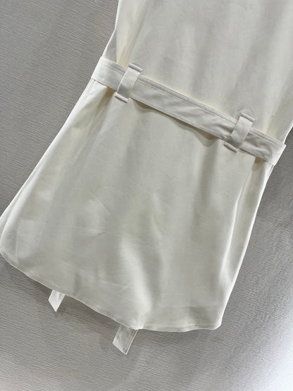 H 25 Zipper Belt Dress