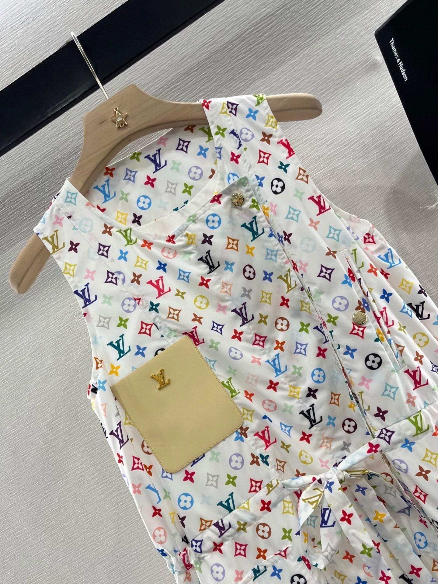 L 25 Color Clash Vest Dress