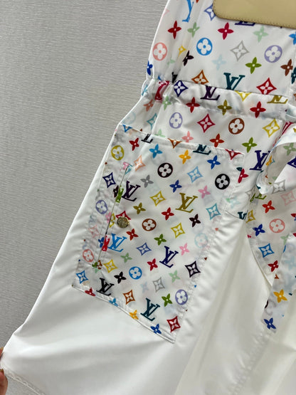 L 25 Color Clash Vest Dress