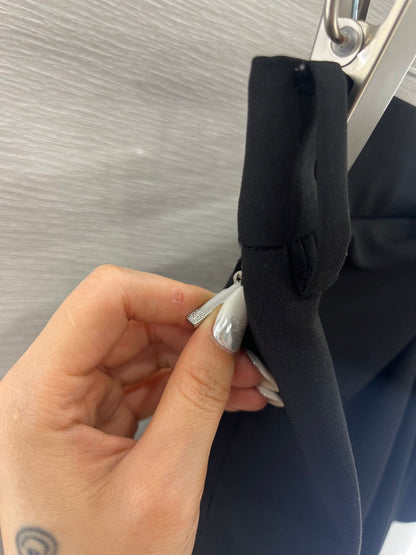 L 25 Leather label pleated chic half skirt