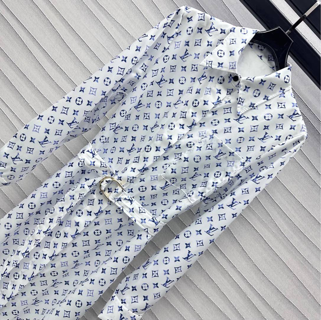 25 New Arrivals Printed Belt Shirt Dress
