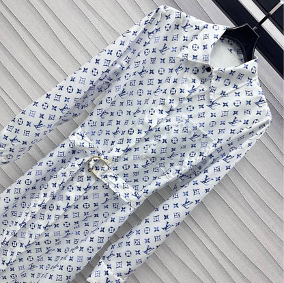 25 New Arrivals Printed Belt Shirt Dress