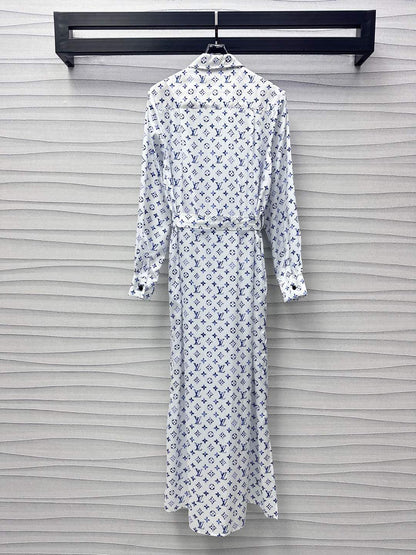 25 New Arrivals Printed Belt Shirt Dress