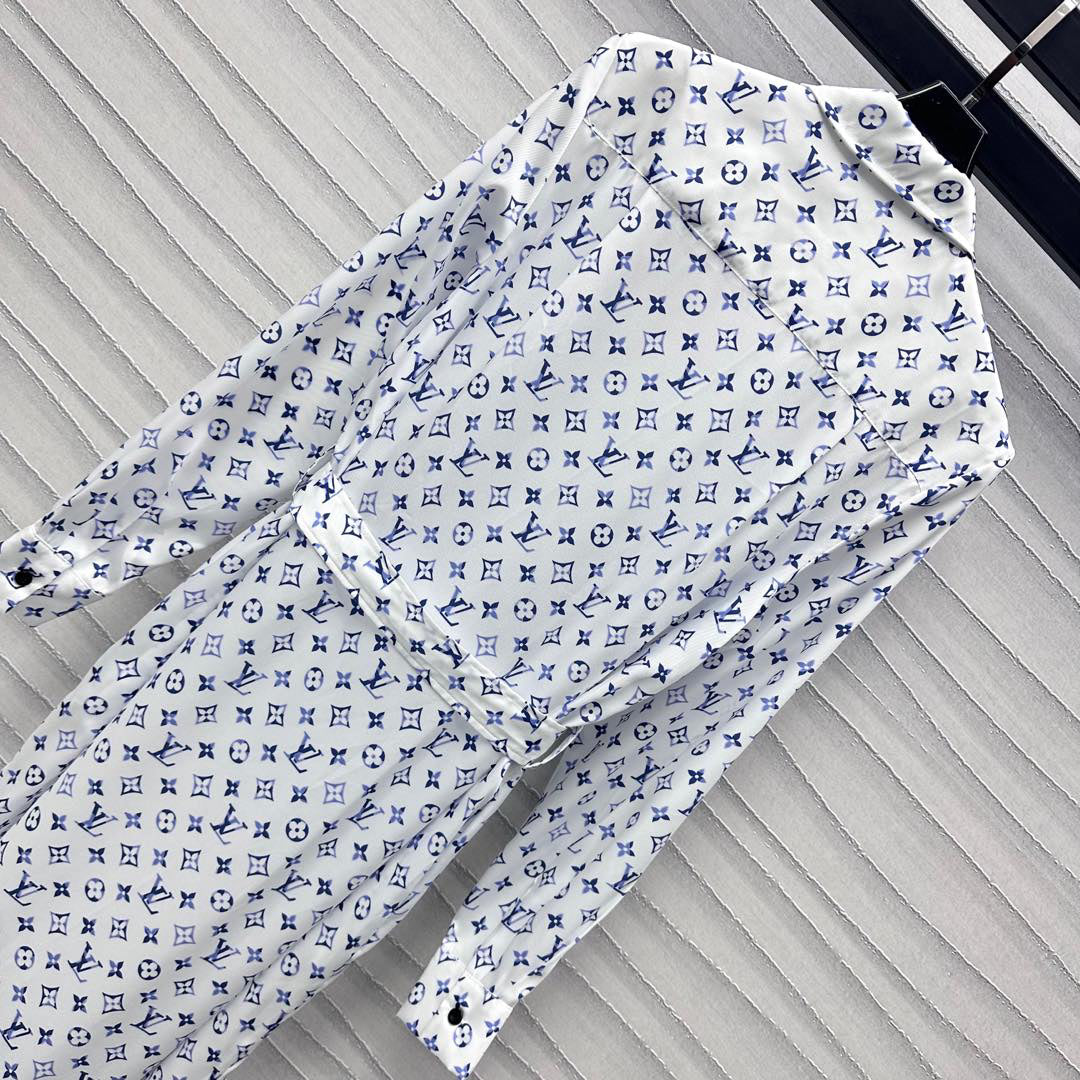 25 New Arrivals Printed Belt Shirt Dress